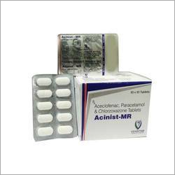 Aceclofenac and Paracetamol Chlorzoxazone Tablets