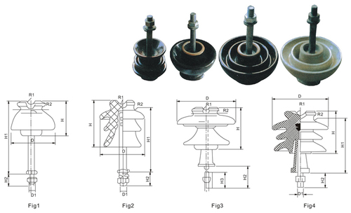 IEC anti-pollution porcelain disc suspension insulators