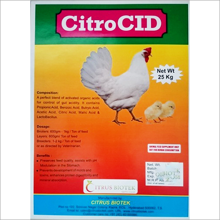 Poultry Acidifier Feed Supplement Poultry Acidifier Feed Supplement