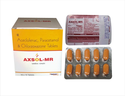 Acedlofenac 100 + pare. 325+ Chlozoxazone 250