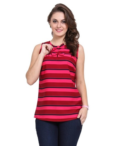 Bow Tie Sleeveless Top