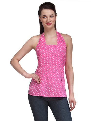 Halter Scooped neck Top