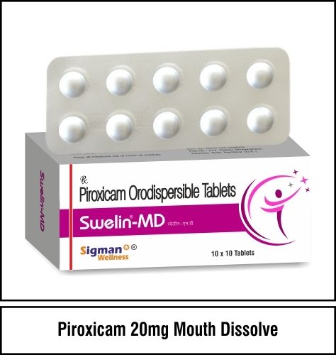 Piroxicam 20 Mg(Mouth Dissolve) Application: Clinical