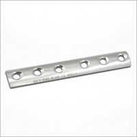 One Third Tubular Plate - Steel, Adjustable Sizes , Silver Color, Medical Grade, For Bone Fractures, Non-flexible Bone Implant
