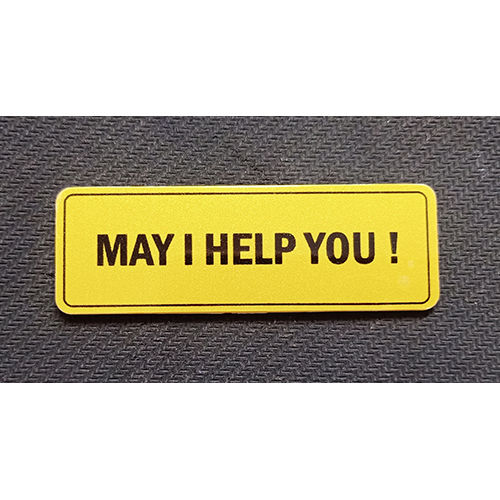 Pvc Metallic Name Badges - Color: As Per Customer Requirement