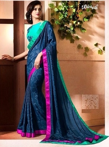 Nevy Blue Georgette Saree