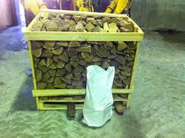 Oak firewood in net bags for sale