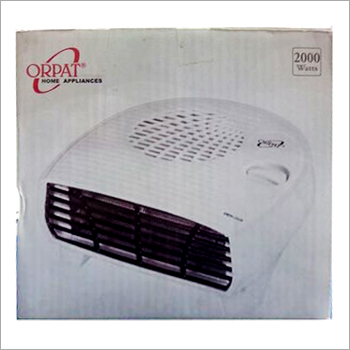 Room Heater - Metal, Desktop Size, Ivory White | 2000 Watt Halogen Heater, 220 Volt Output, 6 Month Warranty
