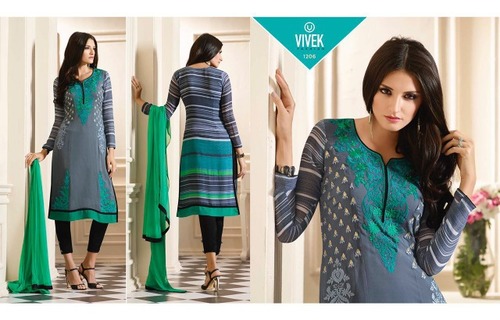 Vivek Reena Pure Georgette Embriodary Suit