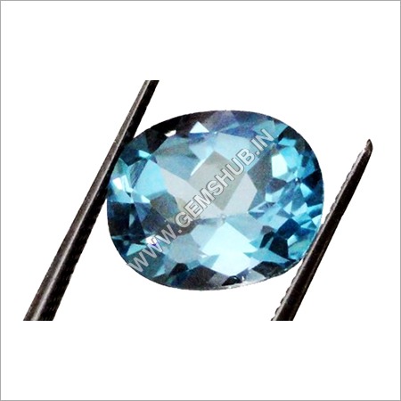 Certified Blue Topaz Gemstone