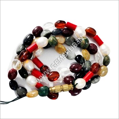 Pure Gemstone Navratna Mala