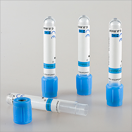 Blue Double Cap Sodium Citrate Vacuum Blood Collection Tubes