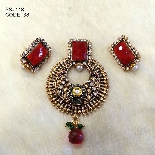 Copper Alloy Antique Pendant Set
