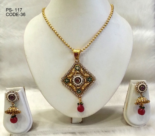 Copper Alloy Antique Pendant Set