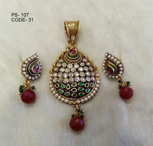 Copper Alloy Antique Pendant Set