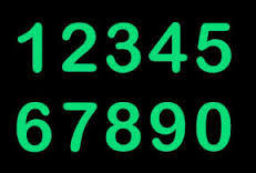 GLOW NUMBER