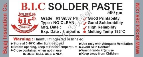 No Clean Solder Paste 63/37 Standard