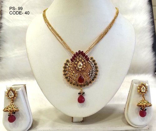 Copper Alloy Antique Pendant Set