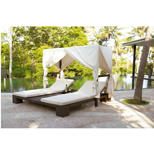 Pool Side Lounger with Canopy