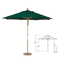 Wooden Pole Umbrella