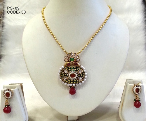 Antique Pendant Set - Copper Alloy Material | Elegant Antique Look, Beautifully Designed Patterns, Long Lasting Shine, Tops Style