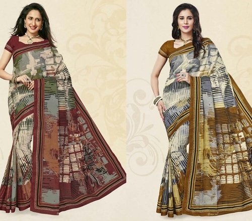 Dotted Cotton Saree