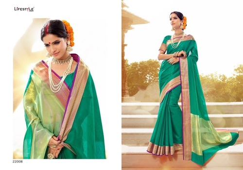 Plain Silk Cotton Saree