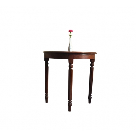 Teak-Wood-Antique-Half-Round-Table-Brown-By-White-