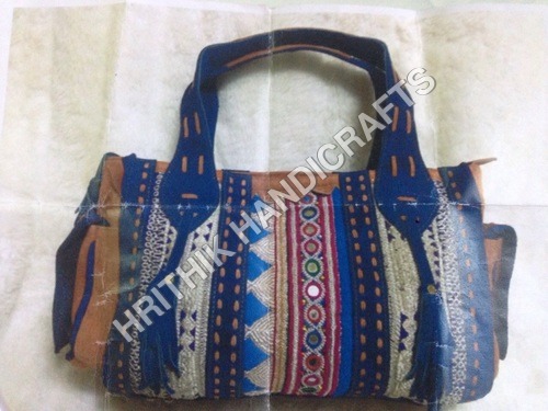 Blue Banjara Leather Bag