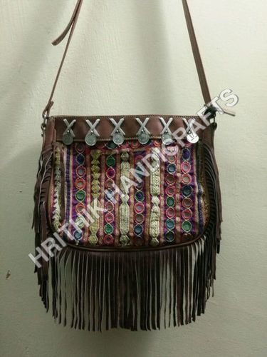 Multi Color Banjara Leather Bag