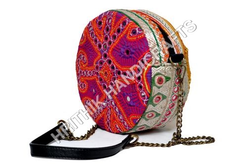 Multi Color Banjara Leather Bag