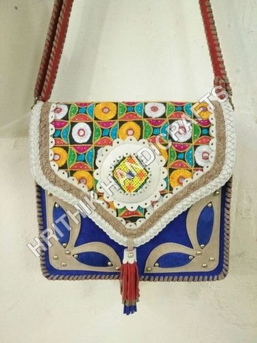 Multi Color Banjara Leather Bag
