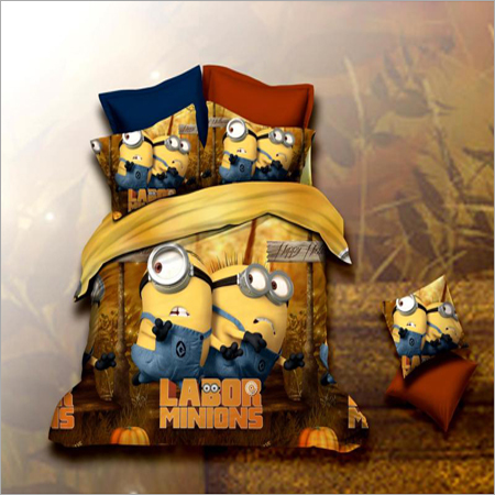 Cartoon Printed Cushion Cover