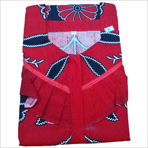 Red Frill Model Nighty