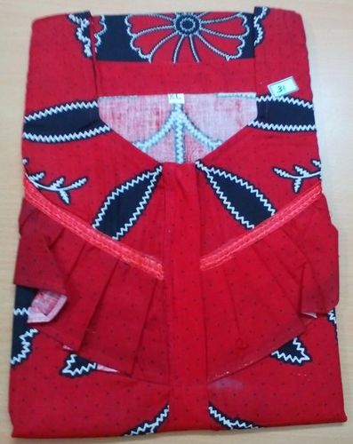 Red Frill Model Nighties