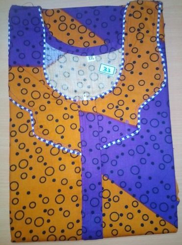 Yellow And Blue Piping Model Nighties