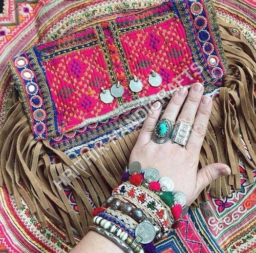 Multi Color Banjara Clutch Bag