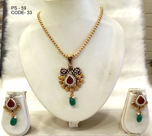 Copper Alloy Antique Pendant Set