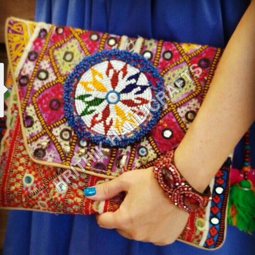Multi Color Banjara Clutch Bag