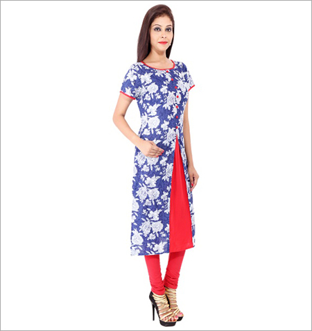 Floral Printed Cotton Kurti