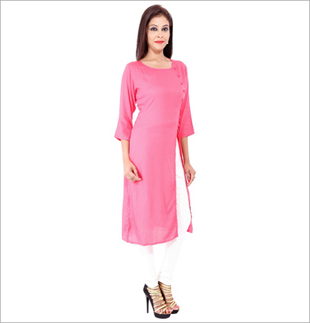 Plain Rayon Kurti