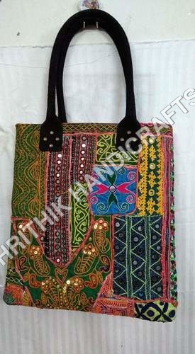 Green Handle Banjara Bag