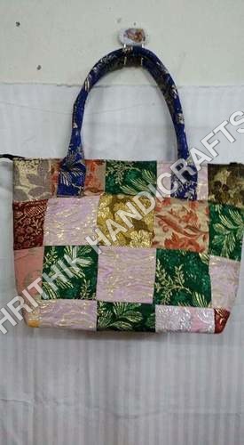 Banjara Bag - Canvas Material, 10-14 Inch Size, Multi-Color Design | Zip Closure, Patchwork Handles
