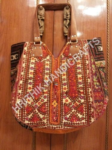 Brown Handmade Banjara Bucket Bag