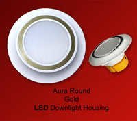 Aura Gold Led Downlight Housing Round
