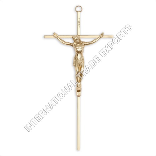 Brass Jesus Crucifix