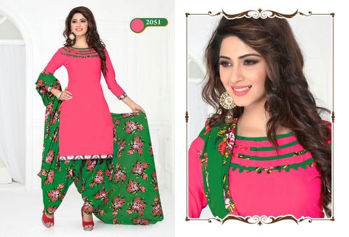 Trimurti cotton printed dress material