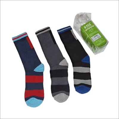 Multicolor Mens Terry Socks