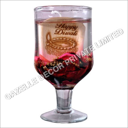 Gleaming Diwali Gel Candle