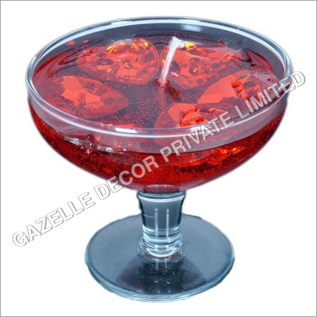 Floating Hearts Gel Candle